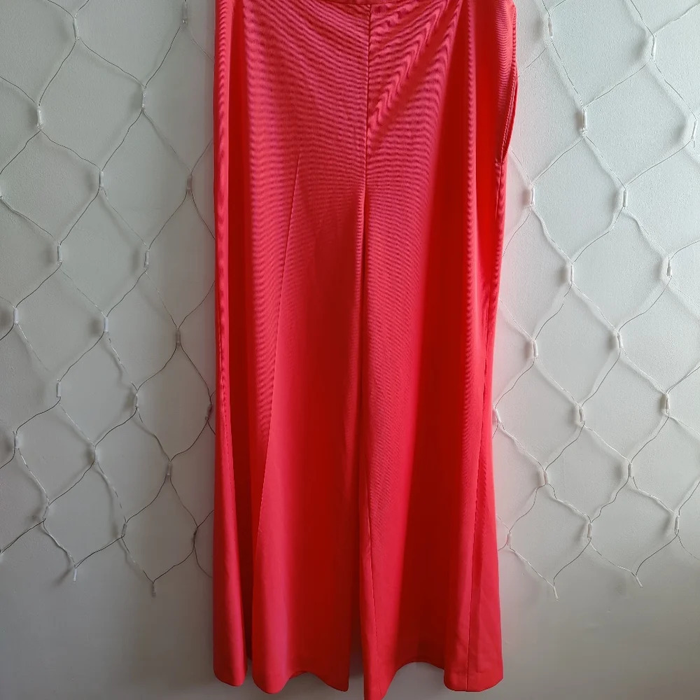 Vintage Palazzo Pants in Melon / 70s / Fits Medium to Large